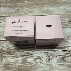 Lot Of 2 Pinklipps Lip Sleeping Mask‎ Moisturizing  💋 Lip Mask Cherry Fast Ship